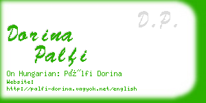 dorina palfi business card